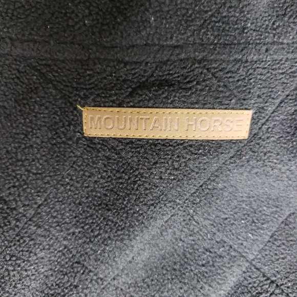 MOUNTAIN HORSE Fleece Quilted Black Zip Up Jacket "Crystal" Size Small - Picture 13 of 16